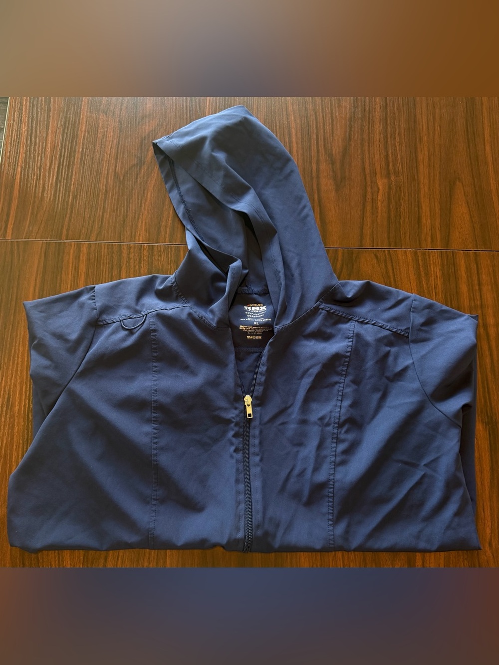 XL Women’s Hooded Scrub Jacket NAVY